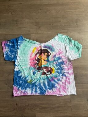 Disney Princess Jasmine tie dye t-shirt - see measurements for sizing